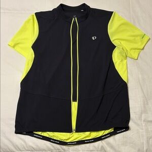 Pearl Izumi Neon Yellow and Black Cycling Top